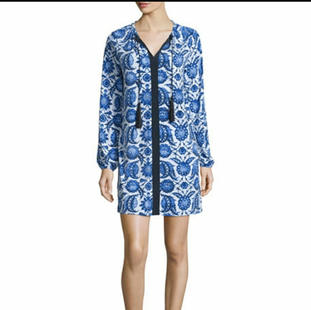 Michael Kors Blue and White Dress